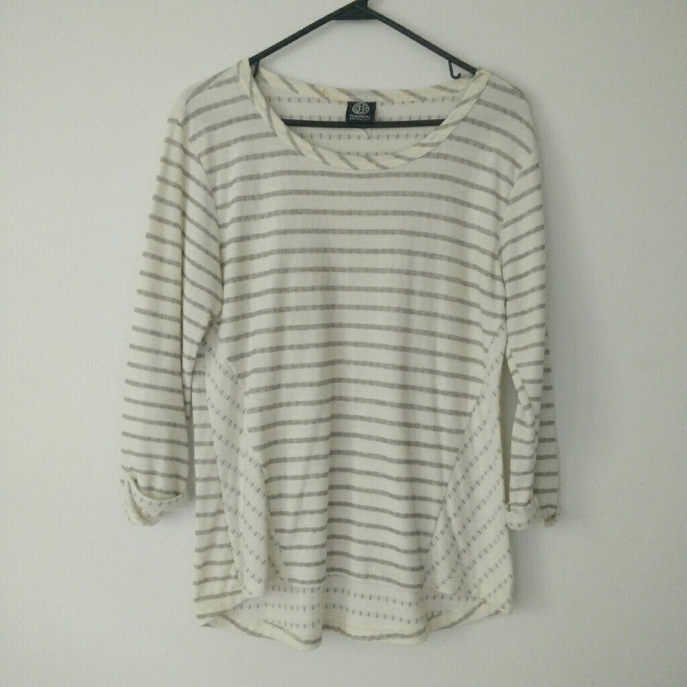Striped cotton blouse